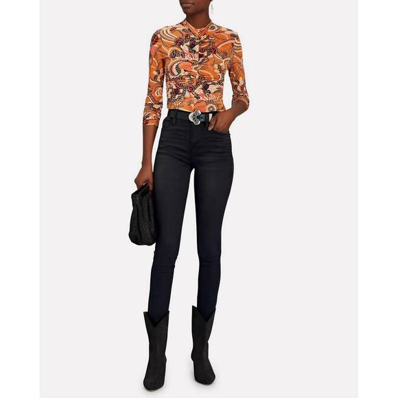 NEW FRAME le high skinny jeans in billups chew - Picture 4 of 5